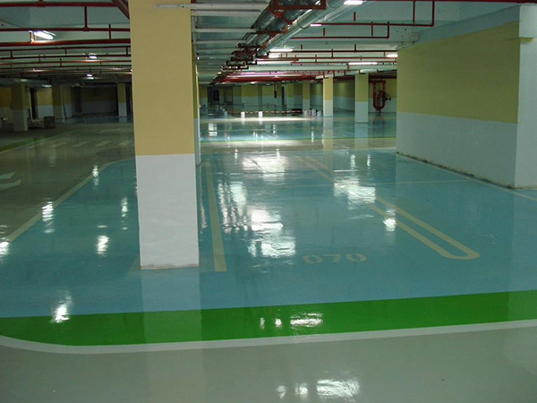 停车场车位环氧地坪